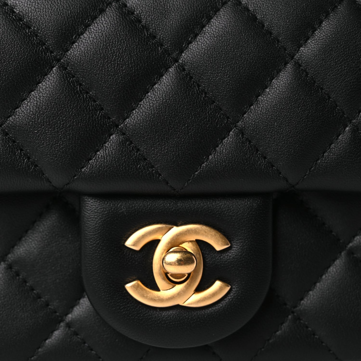 Chanel Lambskin Quilted Mini Rectangular Pearl Crush Flap Black 7 of 9