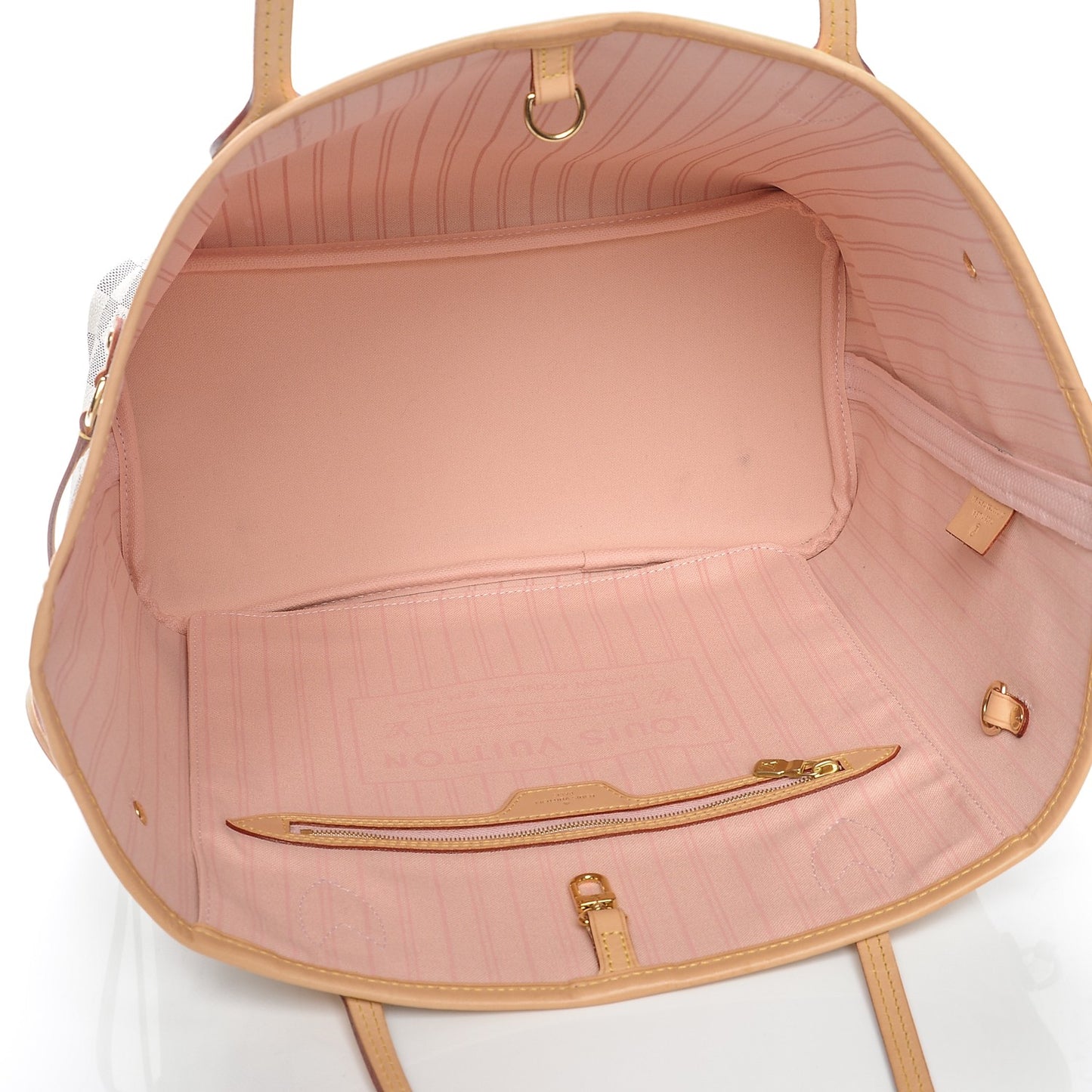 Damier Azur Neo Neverfull MM Rose Ballerine