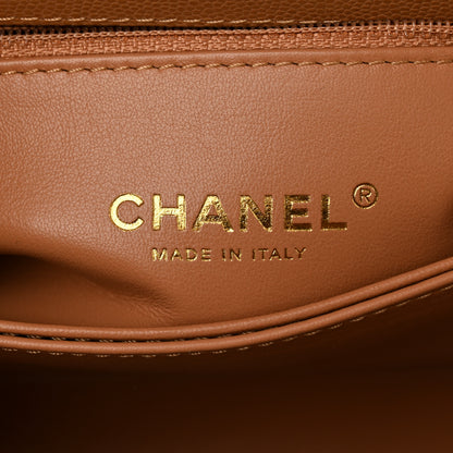 Chanel Caviar Quilted Mini Coco Chain Handle Flap Dark Beige 6 of 11