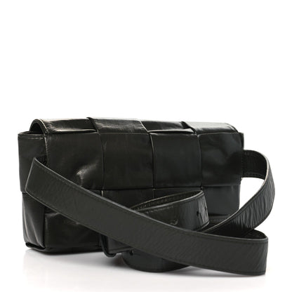 Bottega Veneta Paper Calfskin Intrecciato Cassette Belt Bag Raintree 3 of 7