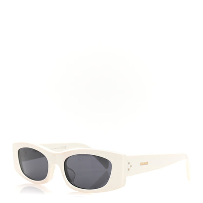 Celine Acetate Rectangular 58mm Sunglasses CL40245U White 1 of 7